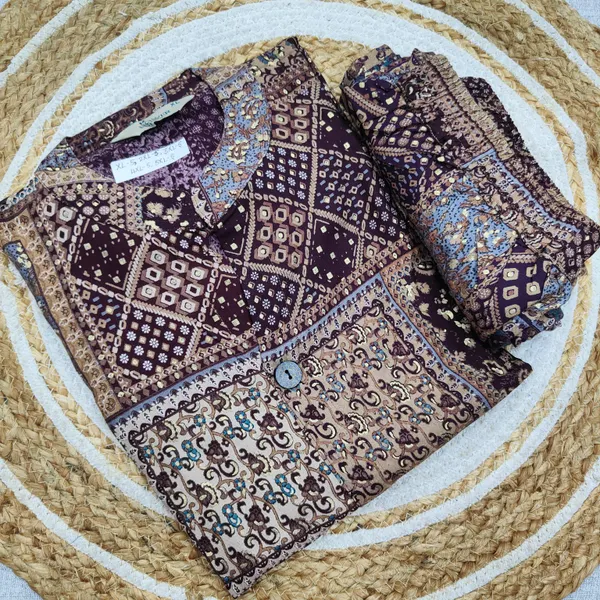 Premium 1st Quality Soft Rayon CO-Ord Set (Aline Top Plazzo Bottom) | TS2935